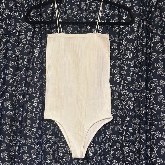 Zara White Tank Top Bodysuit - Picture 1 of 3
